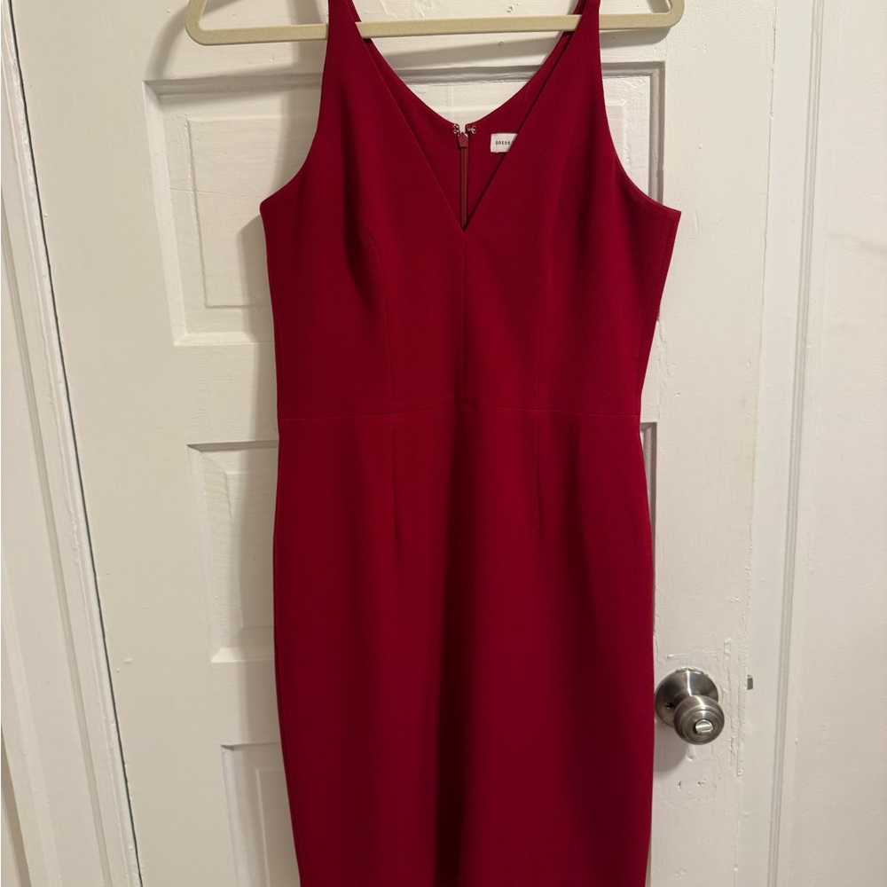 Dress the Population Strapless Scarlet Dress